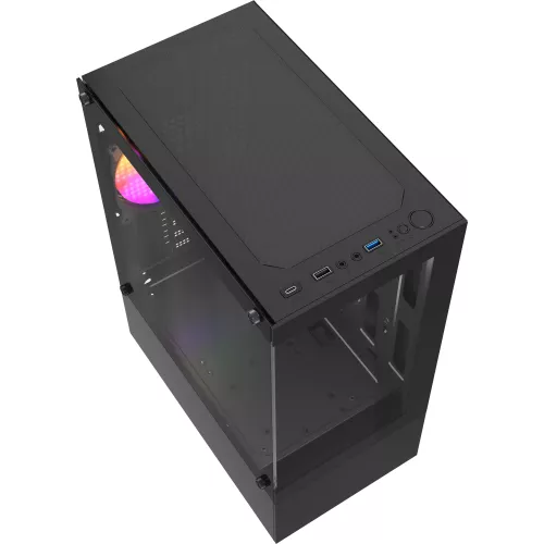Корпус Accord ACC-285-02B черный без БП mATX 5x120mm 1xUSB2.0 1xUSB3.0 audio
