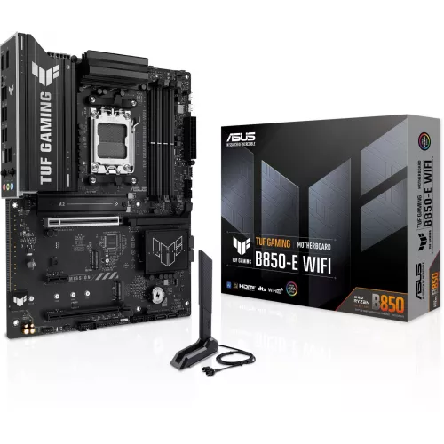 Материнская плата Asus TUF GAMING B850-E WIFI Socket AM5 AMD B850 4xDDR5 ATX AC`97 8ch(7.1) 2.5Gg RAID+HDMI+DP