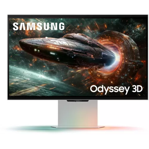 Монитор Samsung 27" Odyssey 3D LS27FG900XIXCI серебристый IPS LED 1ms 16:9 HDMI M/M матовая HAS 350cd 178гр/178гр 3840x2160 165Hz FreeSync Premium DP 4K 7.5кг