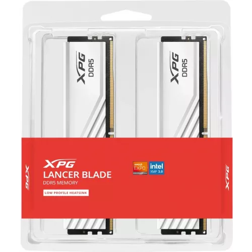 Память DDR5 2x16GB 6000MHz A-Data AX5U6000C3616G-DTLABWH XPG Lancer Blade RTL Gaming PC5-48000 CL36 DIMM ECC 288-pin 1.35В kit dual rank с радиатором Ret