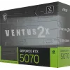 Видеокарта MSI PCI-E 5.0 RTX 5070 12G VENTUS 2X NVIDIA GeForce RTX 5070 12Gb 192bit GDDR7 2512/28000 HDMIx1 DPx3 HDCP Ret