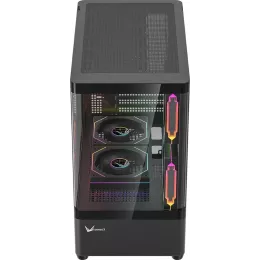 Корпус Formula Crystal U1M черный без БП mATX 7x120mm 2x140mm 1xUSB2.0 1xUSB3.0 audio bott PSU