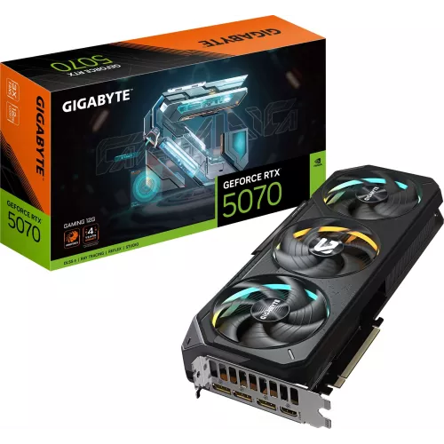 Видеокарта Gigabyte PCI-E 5.0 GV-N5070GAMING-12GD 1.0 NVIDIA GeForce RTX 5070 12Gb 192bit GDDR7 2512/28000 HDMIx1 DPx3 HDCP Ret