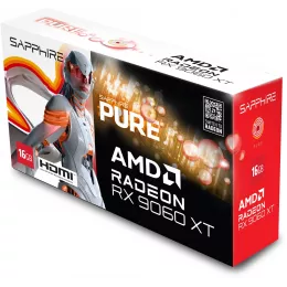 Видеокарта Sapphire PCI-E 5.0 11350-02-20G PURE AMD RADEON RX 9060 XT GAMING OC 16GB DUAL AMD Radeon RX 9060XT 16Gb 128bit GDDR6 2700/20000 HDMIx2 DPx1 HDCP Ret
