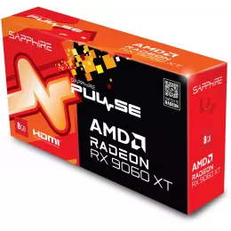 Видеокарта Sapphire PCI-E 5.0 11350-04-20G PULSE AMD RADEON RX 9060 XT GAMING OC 8GB DUAL AMD Radeon RX 9060XT 8Gb 128bit GDDR6 2700/20000 HDMIx2 DPx1 HDCP Ret