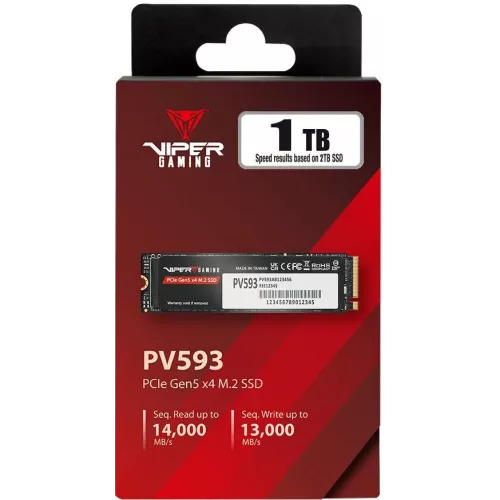 Накопитель SSD Patriot PCIe 5.0 x4 1TB PV593P1TBM28H Viper VP593 M.2 2280