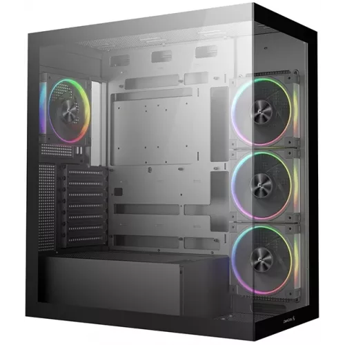 Корпус Deepcool CG580 4F V2 черный без БП ATX 6x120mm 4x140mm 2xUSB3.0 audio bott PSU