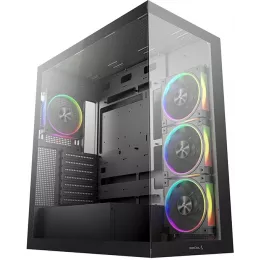 Корпус Deepcool CG580 4F V2 черный без БП ATX 6x120mm 4x140mm 2xUSB3.0 audio bott PSU