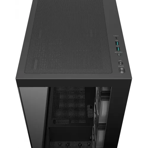 Корпус Deepcool CG580 4F V2 черный без БП ATX 6x120mm 4x140mm 2xUSB3.0 audio bott PSU