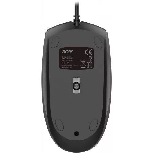 Клавиатура + мышь Acer OCC500 клав:черный мышь:черный USB (ZL.ACC11.00G)