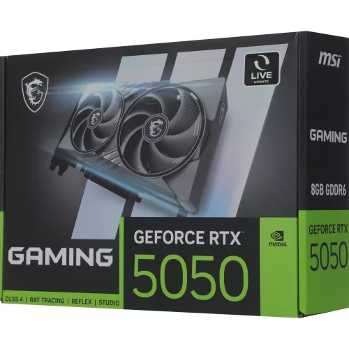 Видеокарта MSI PCI-E 5.0 RTX 5050 8G GAMING NVIDIA GeForce RTX 5050 8Gb 128bit GDDR6 2572/20000 HDMIx1 DPx3 HDCP Ret