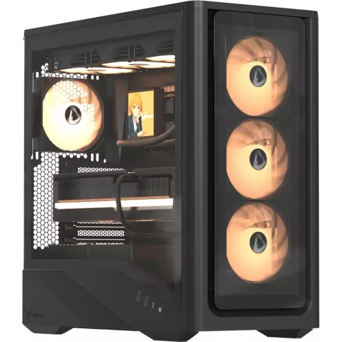 Корпус Formula Air Power G9 Duo черный без БП ATX 12x120mm 3x140mm 2xUSB3.0 audio bott PSU