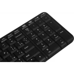 Клавиатура + мышь Logitech MK220 клав:черный мышь:черный USB беспроводная (920-003236)