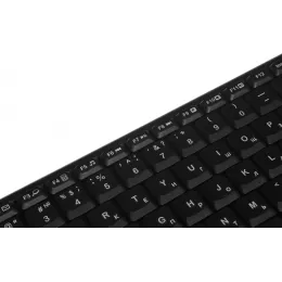 Клавиатура + мышь Logitech MK220 клав:черный мышь:черный USB беспроводная (920-003236)