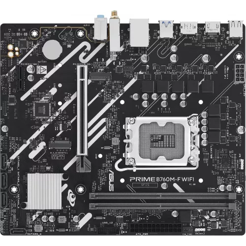 Материнская плата Asus PRIME B760M-F WIFI Soc-1700 Intel B760 2xDDR5 mATX AC`97 8ch(7.1) GbLAN RAID+HDMI+DP