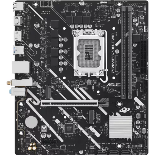 Материнская плата Asus PRIME B760M-F WIFI Soc-1700 Intel B760 2xDDR5 mATX AC`97 8ch(7.1) GbLAN RAID+HDMI+DP
