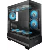 Корпус PcCooler C3Q500 черный без БП ATX 9x120mm 2x140mm 1xUSB3.0 1xUSB3.1 audio bott PSU