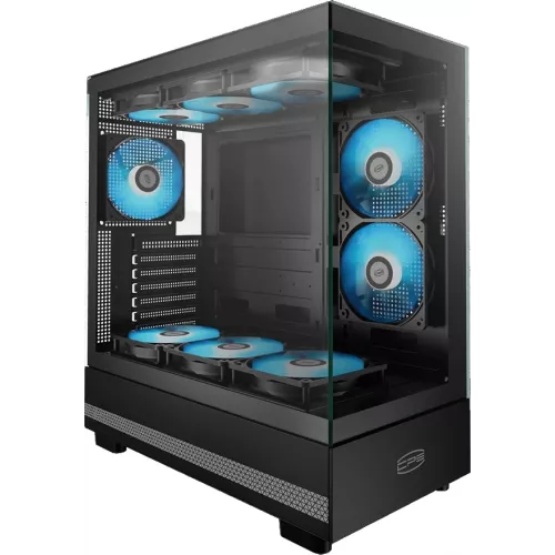 Корпус PcCooler C3Q500 черный без БП ATX 9x120mm 2x140mm 1xUSB3.0 1xUSB3.1 audio bott PSU