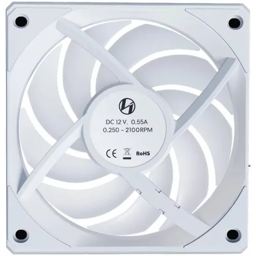 Вентилятор для корпуса Lian-Li Uni Fan CL Wireless 120 Reverse ARGB 124х120x28 белый 4-pin 30.8дБ (G99.12RCL1W1W.R0) Ret