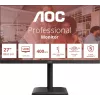 Монитор AOC 27" U27E4CV черный IPS LED 16:9 HDMI M/M матовая HAS Piv 400cd 3840x2160 60Hz DP 4K USB 6.83кг