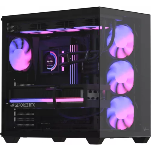 Корпус Formula Crystal Z2 v2 черный без БП ATX 10x120mm 3x140mm 1xUSB2.0 1xUSB3.0 audio bott PSU