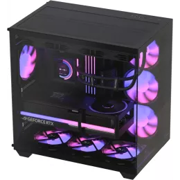 Корпус Formula Crystal Z2 v2 черный без БП ATX 10x120mm 3x140mm 1xUSB2.0 1xUSB3.0 audio bott PSU