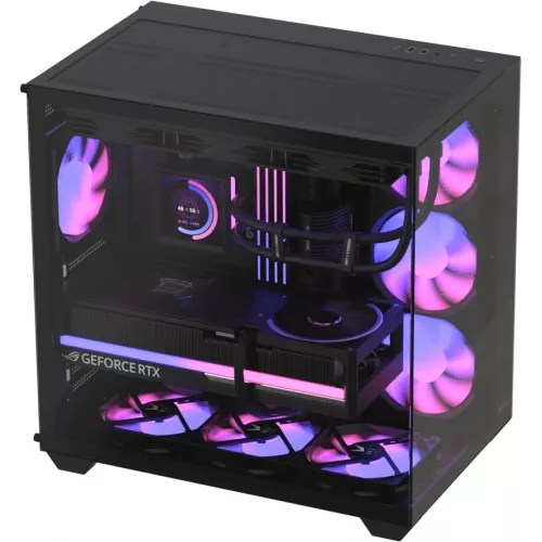 Корпус Formula Crystal Z2 v2 черный без БП ATX 10x120mm 3x140mm 1xUSB2.0 1xUSB3.0 audio bott PSU