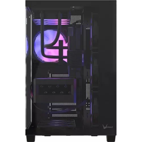 Корпус Formula Crystal Z2 v2 черный без БП ATX 10x120mm 3x140mm 1xUSB2.0 1xUSB3.0 audio bott PSU