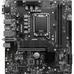 Материнская плата MSI B760M BOMBER WIFI Soc-1700 Intel B760 2xDDR5 mATX AC`97 8ch(7.1) 2.5Gg+VGA+HDMI+DP
