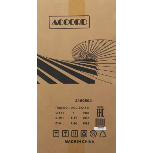 Корпус Accord ACC-ZA11B черный без БП ATX 10x120mm 1xUSB2.0 2xUSB3.0 audio bott PSU