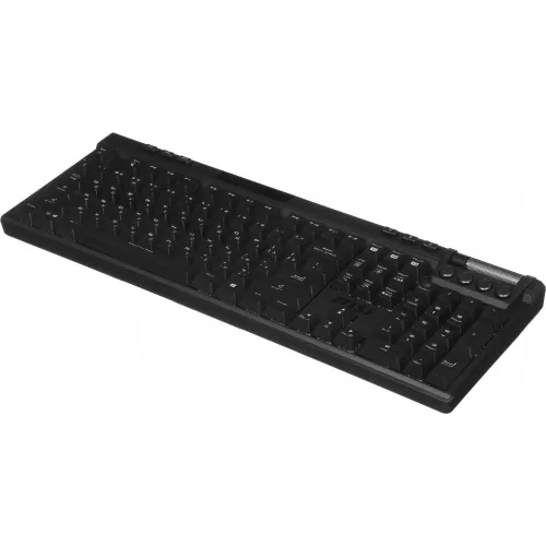Клавиатура MSI STRIKE Pro W Silent механическая серый/черный USB беспроводная BT/Radio Multimedia for gamer LED (подставка для запястий) (S11-43RU210-CLA) кабель 2м