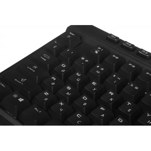 Клавиатура MSI STRIKE Pro W Silent механическая серый/черный USB беспроводная BT/Radio Multimedia for gamer LED (подставка для запястий) (S11-43RU210-CLA) кабель 2м