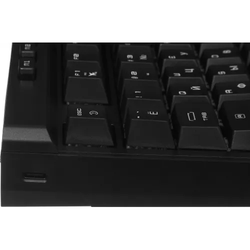Клавиатура MSI STRIKE Pro W Silent механическая серый/черный USB беспроводная BT/Radio Multimedia for gamer LED (подставка для запястий) (S11-43RU210-CLA) кабель 2м