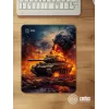 Коврик для мыши Cactus Burning tank рисунок 300x250x3мм (CS-MPC-D04M)