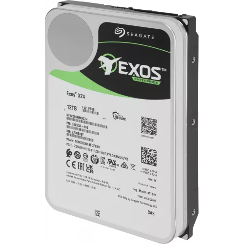 Жесткий диск Seagate SAS 3.0 12TB ST12000NM007H Server Exos X24 4KN (7200rpm) 512Mb 3.5"