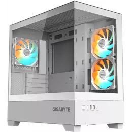 Корпус Gigabyte GB-C201PI белый без БП mATX 6x120mm 3x140mm 2xUSB3.0 audio bott PSU