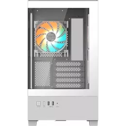 Корпус Gigabyte GB-C201PI белый без БП mATX 6x120mm 3x140mm 2xUSB3.0 audio bott PSU