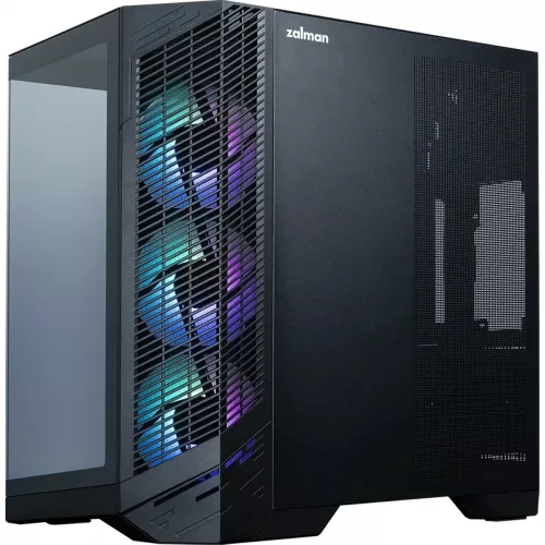 Корпус Zalman D50 черный без БП ATX 6x120mm 4x140mm 2xUSB3.0 audio bott PSU