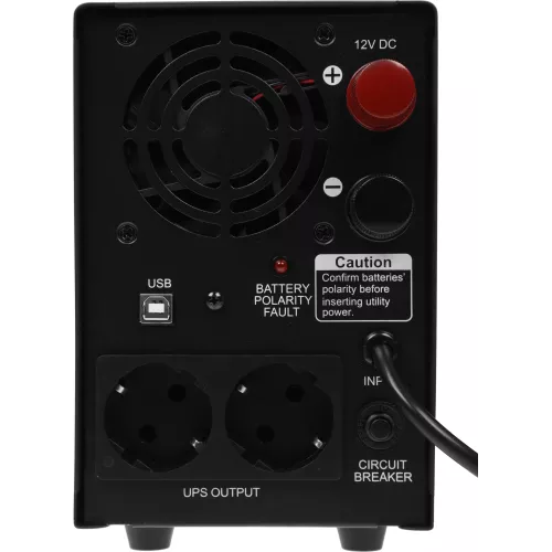 Источник бесперебойного питания Powercom Infinity INF-500 300Вт 500ВА черный/черный без батареи