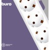 Сетевой фильтр Buro 600SH-16-1.8-W 1.8м (6 розеток) белый (коробка)