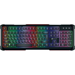 Клавиатура Оклик 717G BLACK DEATH черный/оранжевый USB Multimedia for gamer LED (476395) кабель 1.5м