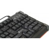 Клавиатура Оклик 717G BLACK DEATH черный/оранжевый USB Multimedia for gamer LED (476395) кабель 1.5м