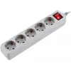 Сетевой фильтр PC Pet AP01006-1.8-G 1.8м (5 розеток) серый (пакет ПЭ)