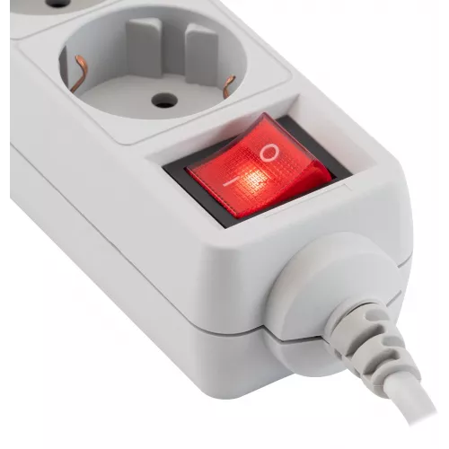 Сетевой фильтр PC Pet AP01006-1.8-G 1.8м (5 розеток) серый (пакет ПЭ)