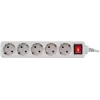 Сетевой фильтр PC Pet AP01006-1.8-G 1.8м (5 розеток) серый (пакет ПЭ)