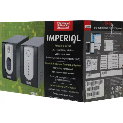 Источник бесперебойного питания Powercom Imperial IMP-2000AP 1200Вт 2000ВА черный