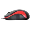 Мышь Оклик 115S черный/красный оптическая 1200dpi USB для ноутбука 3but (711637)