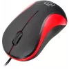 Мышь Оклик 115S черный/красный оптическая 1200dpi USB для ноутбука 3but (711637)