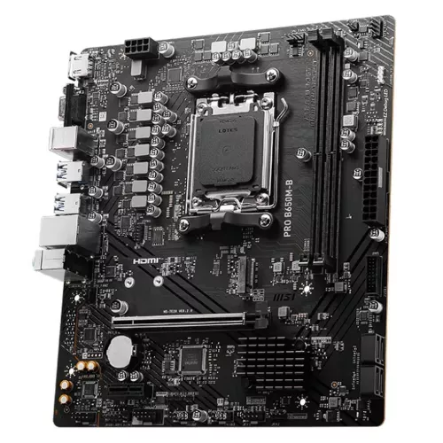 Материнская плата MSI PRO B650M-B Socket AM5 AMD B650 2xDDR5 mATX AC`97 8ch(7.1) 2.5Gg RAID+VGA+HDMI