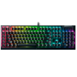 Клавиатура Razer BlackWidow V4 Green Switch механическая черный USB Multimedia for gamer LED (RZ03-04700800-R3R1) кабель 2м